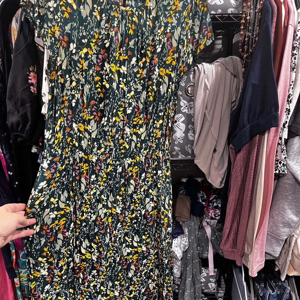 A New Day Multicolor Floral Maxi Dress